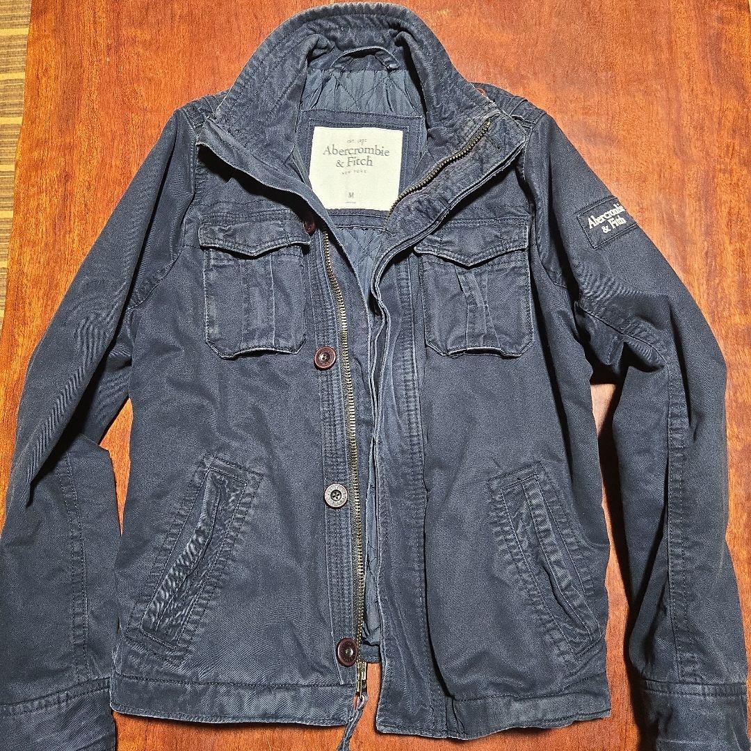 Abercrombie & Fitch ミリタリージャケット M ネイビー Abercrombie & Fitch ネイビー ミリタリージャケット M - メルカリ