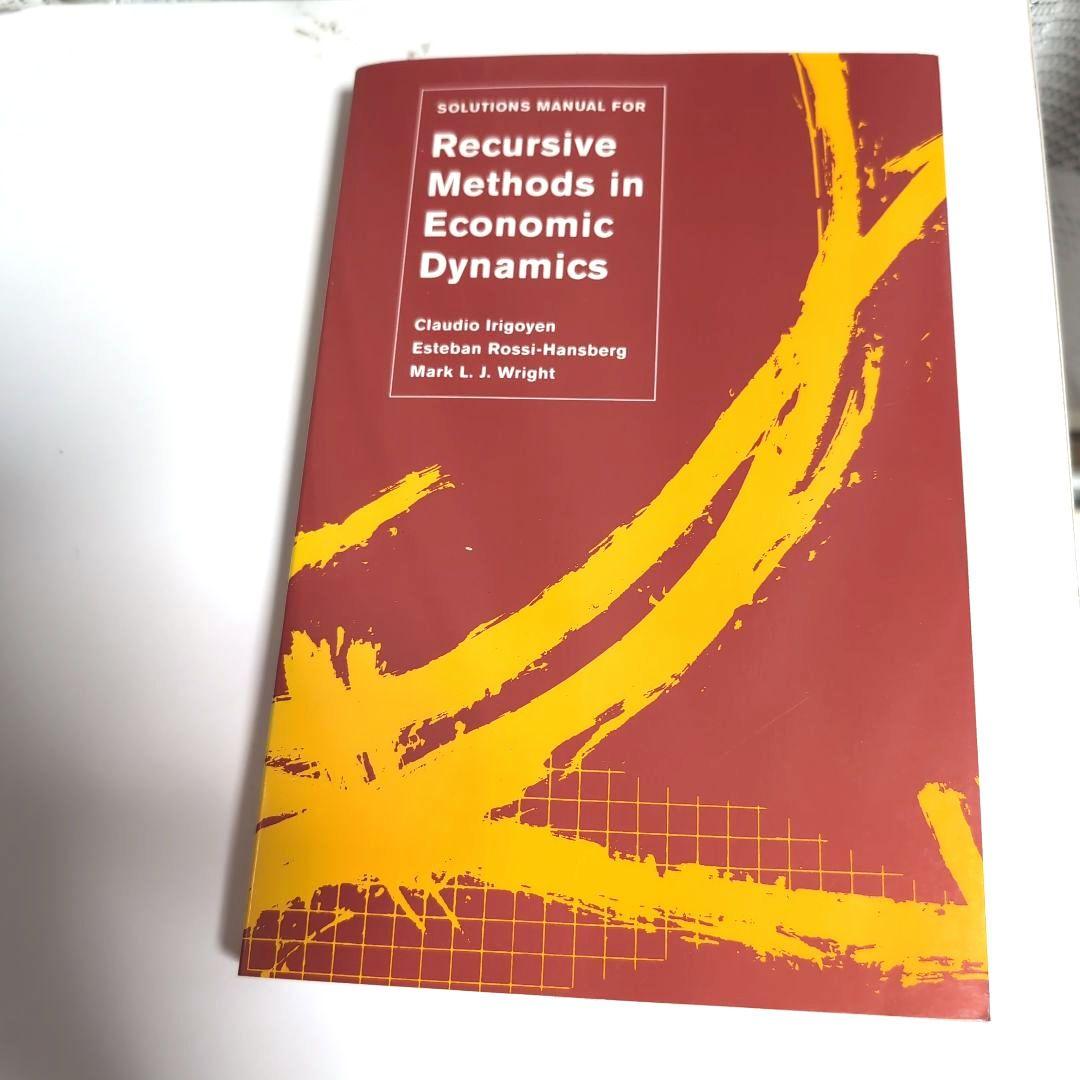 Solutions Manual for Recursive Methods