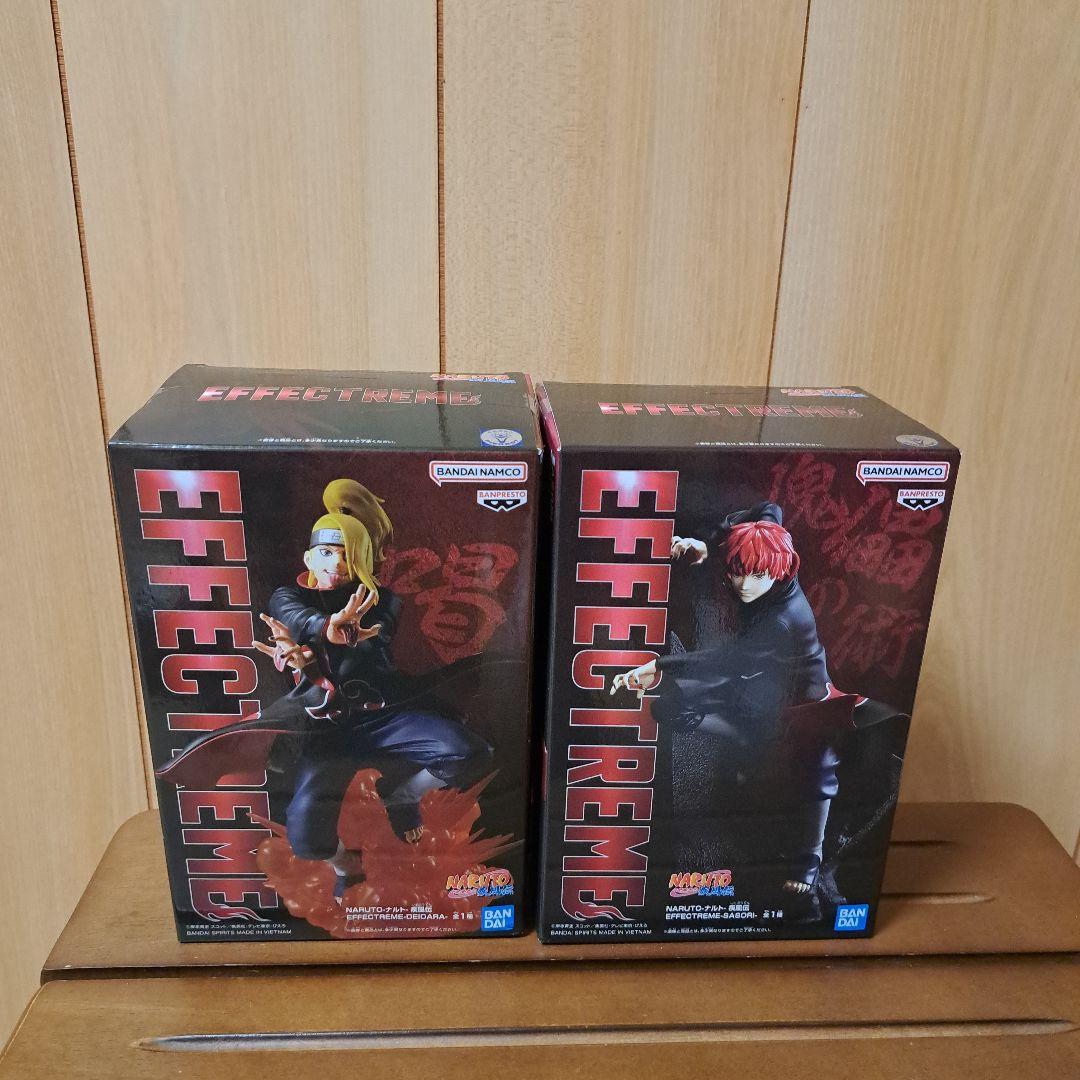 ナルト　エフェクトリーム　デイダラ　サソリ　フィギュア　6体セット NARUTO -ナルト- 疾風伝 デイダラ サソリ フィギュア 2種セット