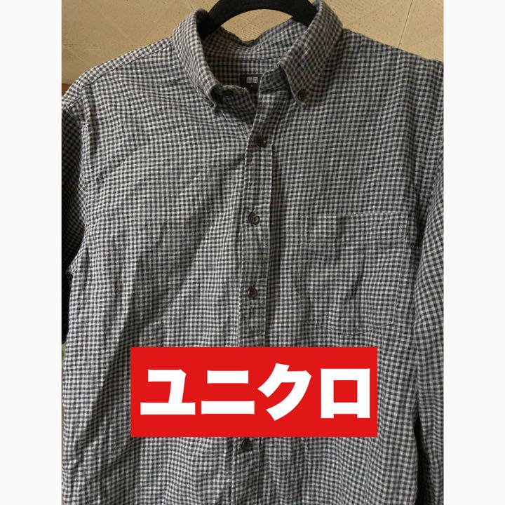メルカリ チェックシャツ M 白黒 モノトーン グレー 無彩色 チェック シャツ ユニクロ 650 中古や未使用のフリマ