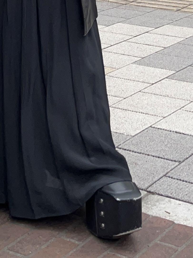 靴 RICK OWENS kiss boots BEVELED PLATFORMS