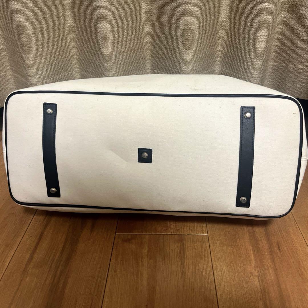 [美品] 帆布レザートートバックビジネス男女兼用