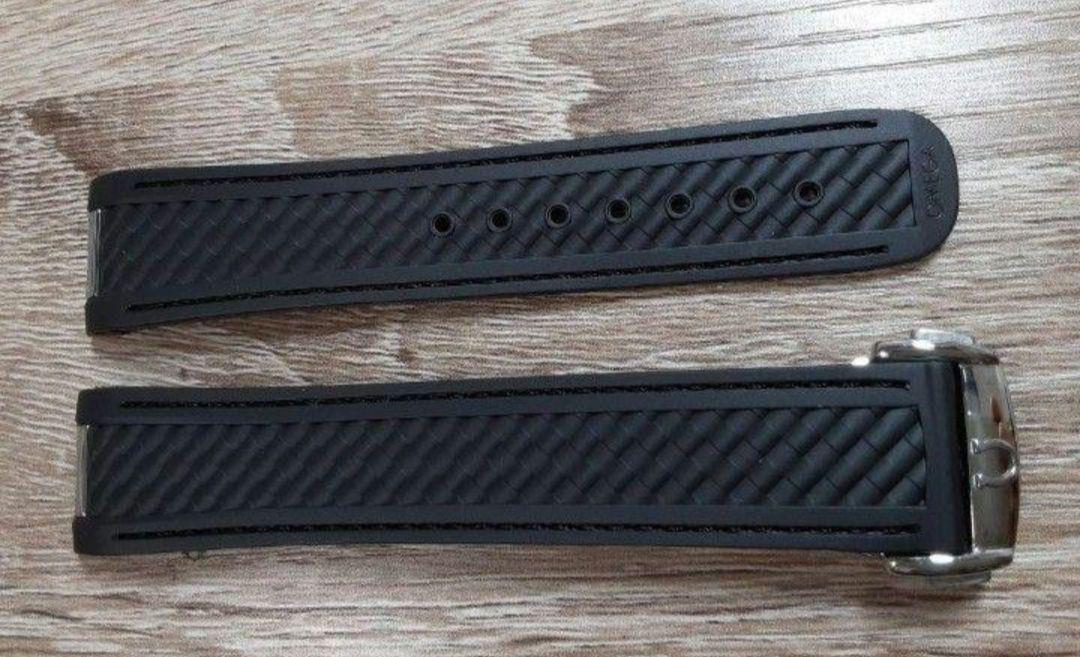 未使用品　オメガ　ラバーベルト＋バックルセット　２０ミリ　ブラック