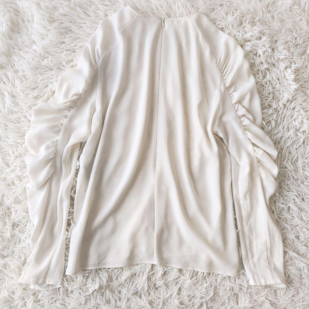 BEIGE, ベイジ HERM エルム ギャザー ブラウス