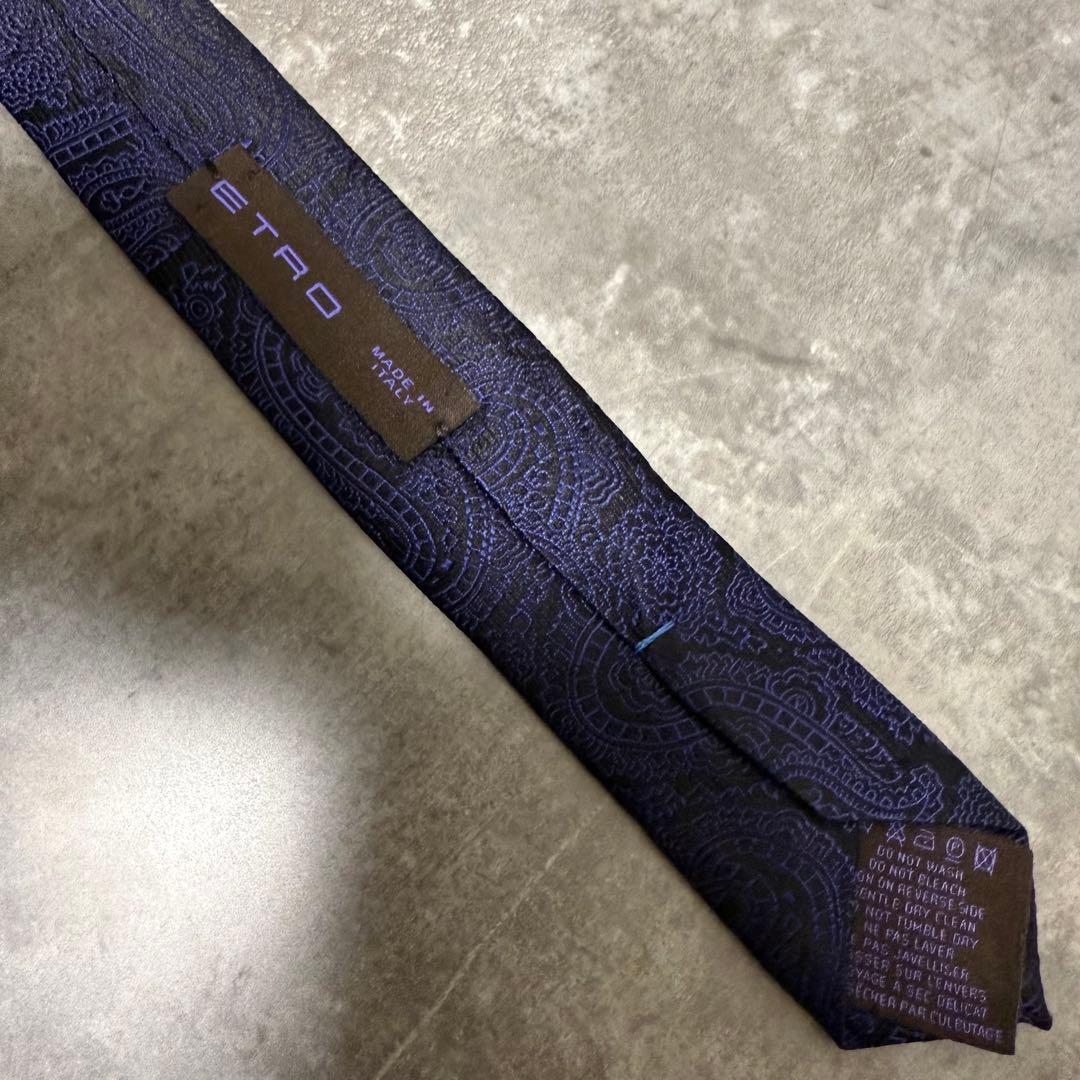 【✨極美品✨】ETRO エトロ ネクタイ ネイビー ペイズリー柄 ハイブランド 【✨極美品✨】ETRO エトロ ネクタイ ネイビー ペイズリー柄 ハイブランド