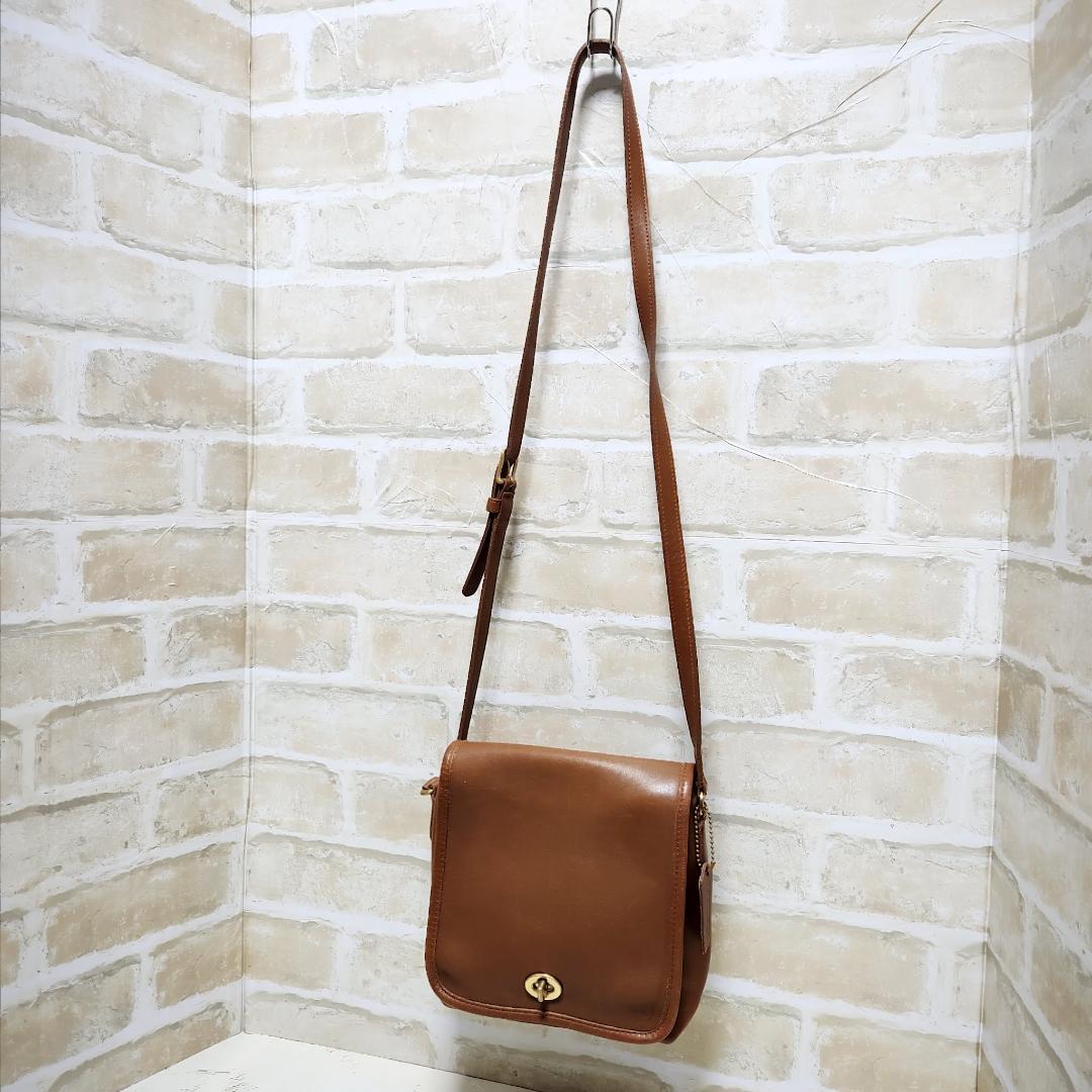★OldCoach【コーチ】9076 ショルダーバッグ ブラウン USA製 良品