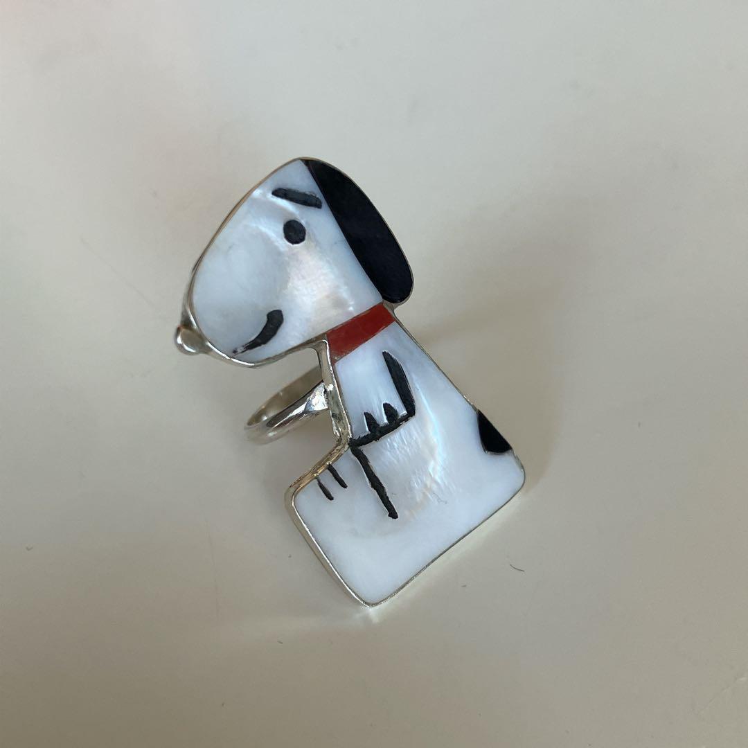【ビッグサイズ】Shenel Comosona Zuni SNOOPY Ring