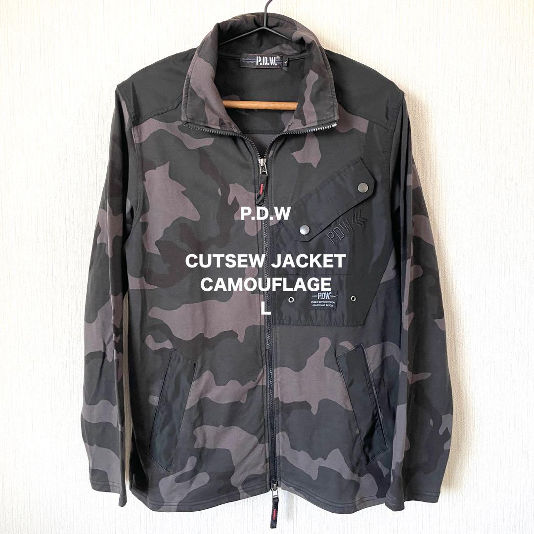 【AVIREX P.D.W】アヴィレックス カットソージャケット 迷彩 L 5,999円