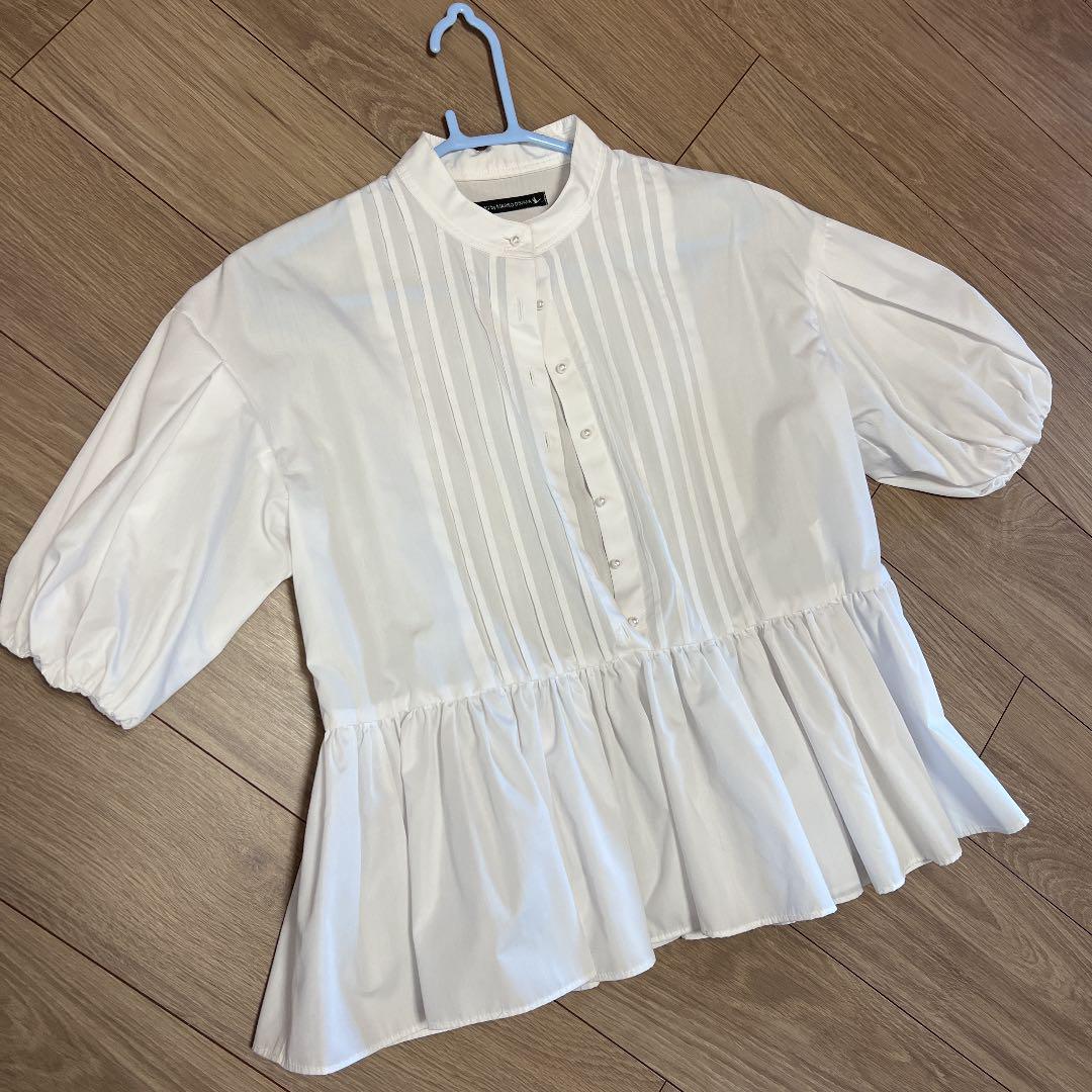 高級品市場 ツルバイマリコオイカワ chartty ブラウス ホワイト シャツ/ブラウス(半袖/袖なし) - eshopper.vc 高級品市場 ツルバイマリコオイカワ chartty ブラウス ホワイト シャツ/ブラウス(半袖/袖なし) - eshopper.vc