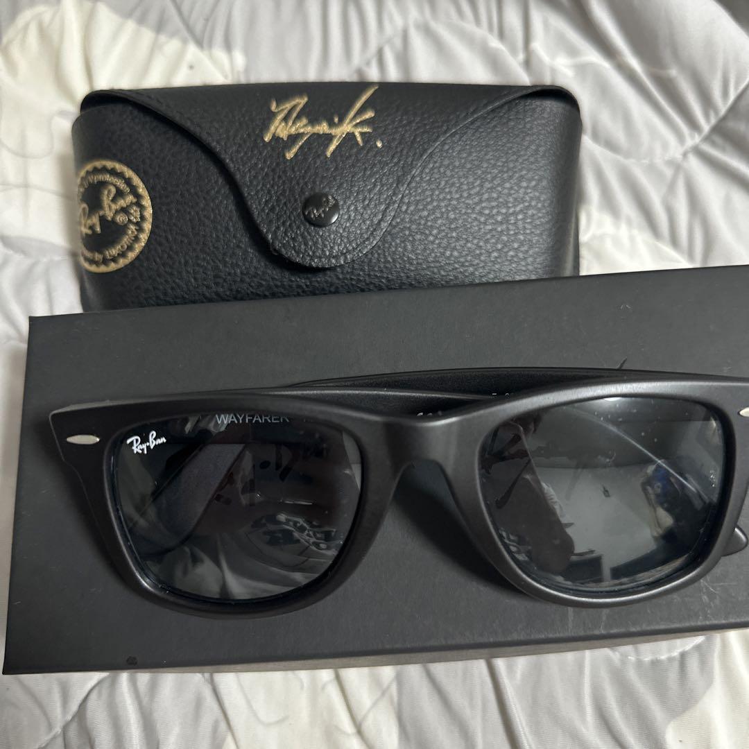 【極美品】RayBan 木村拓哉 コラボ ウェイファーラー　2140F レイバン×木村拓哉の「ウェイファーラー」ブラックフレームに新