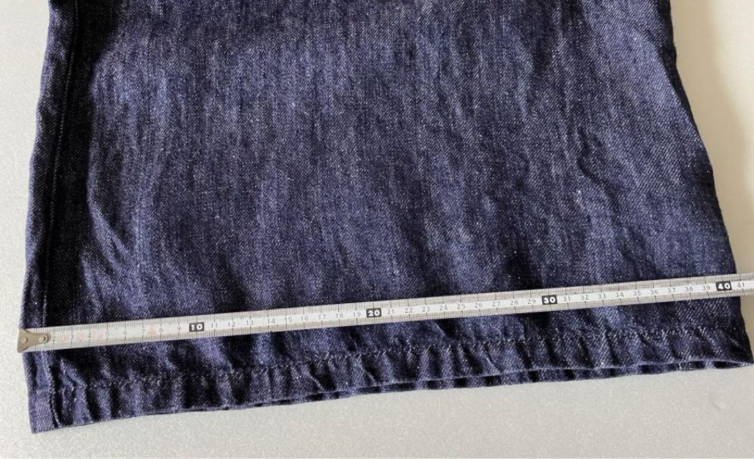 fog linen work サロペットデニム リネン