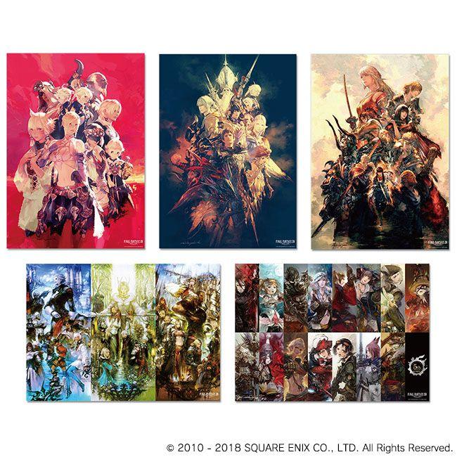 【お1人様1点限り】 ☆美品☆ ポスターセット 5周年記念 ファイナルファンタジーXIV ポスター
