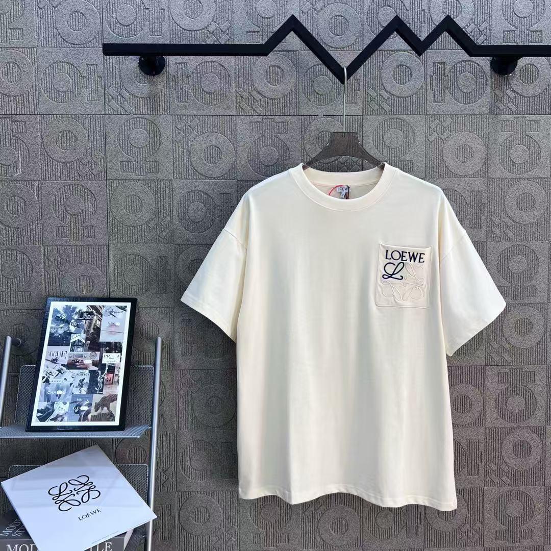 LOEWE ロゴ入りホワイトTシャツ~ - メルカリ