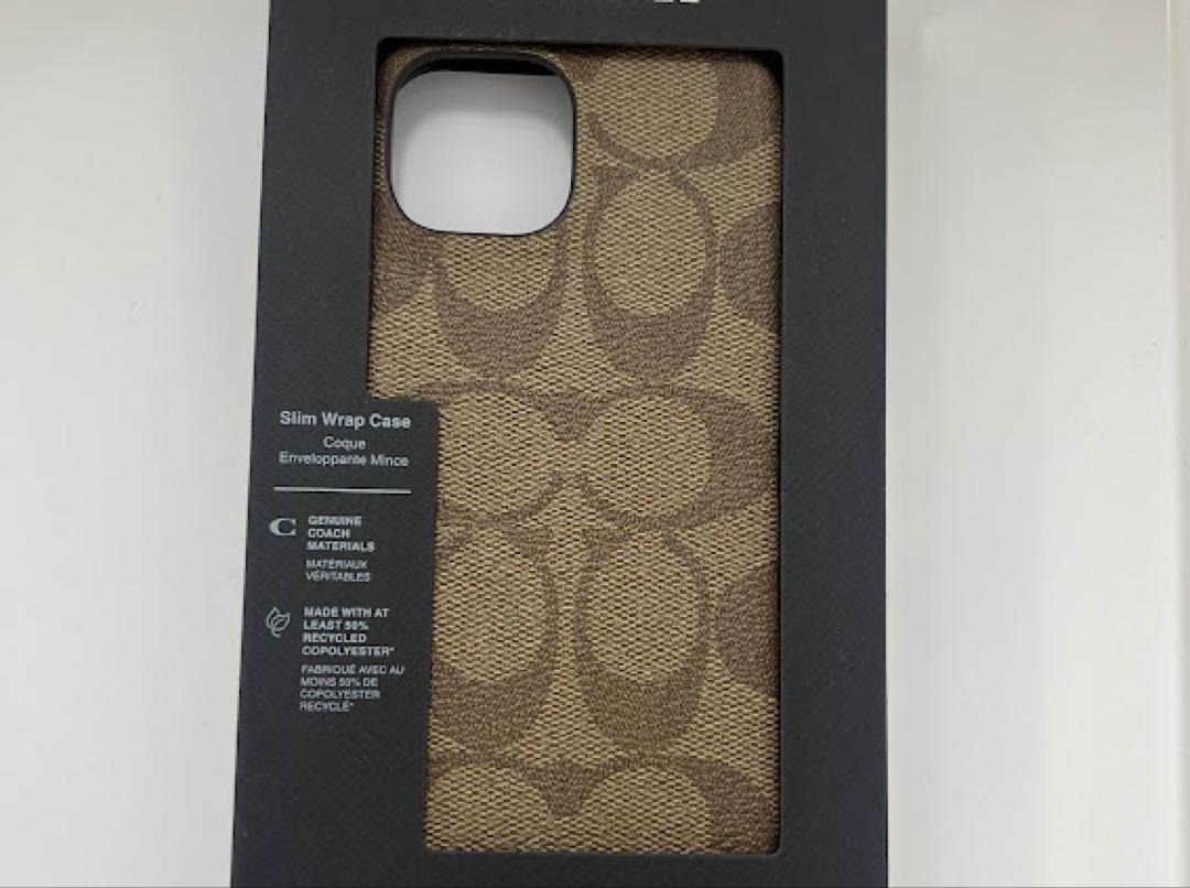 iPhone15 ケース シグネチャー キャンバス coach
