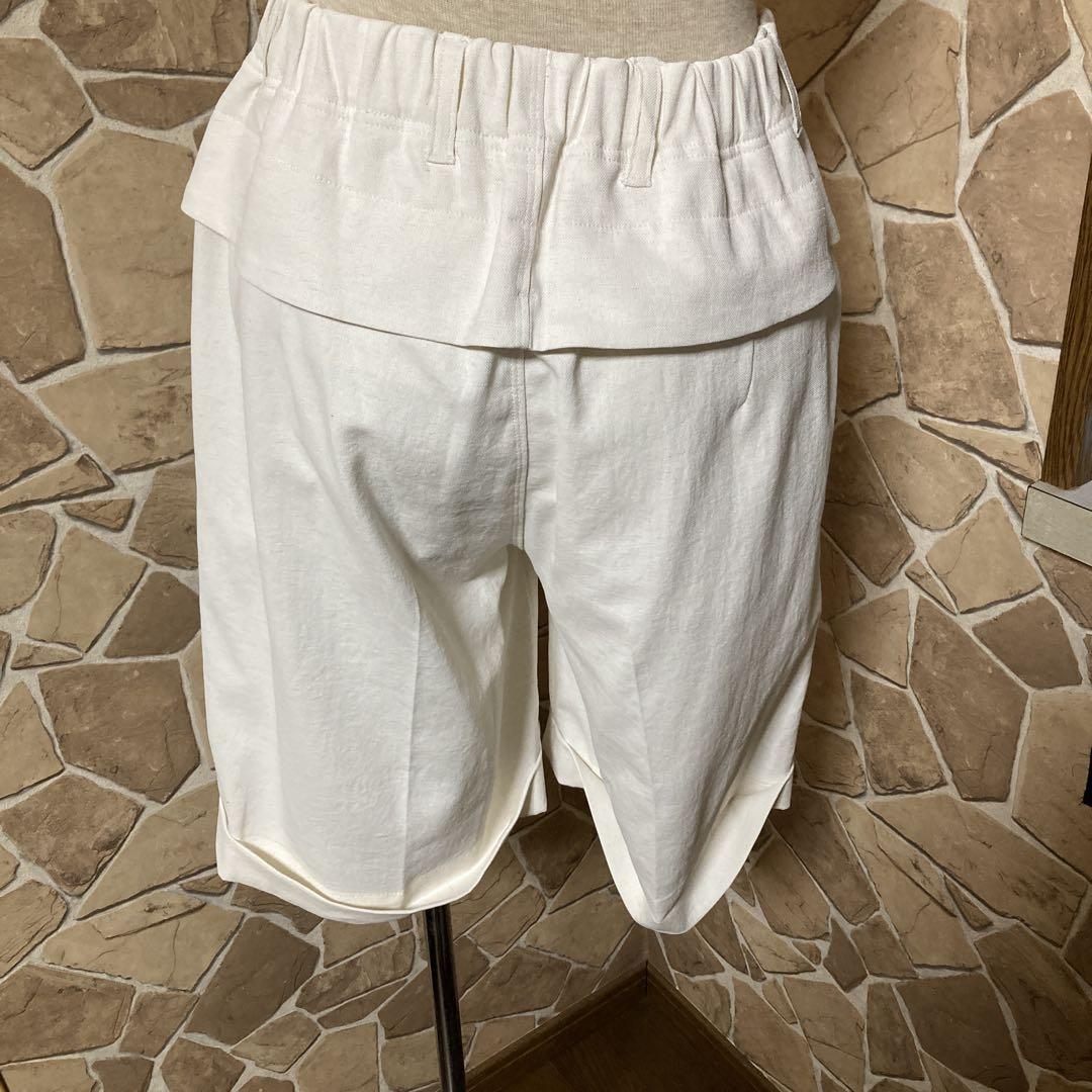 seeset ホワイト ショートパンツ（未使用定価19,800円）ヤマダヤ seeset ホワイト ショートパンツ（未使用定価19,800円）ヤマダヤ