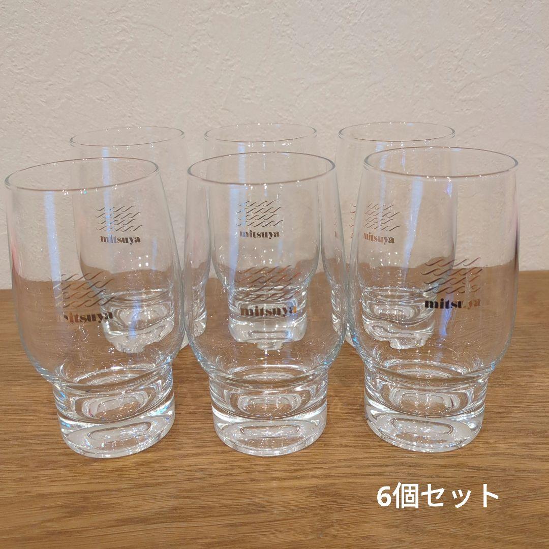 mitsuya ロゴ グラス 6個セット レトロ品