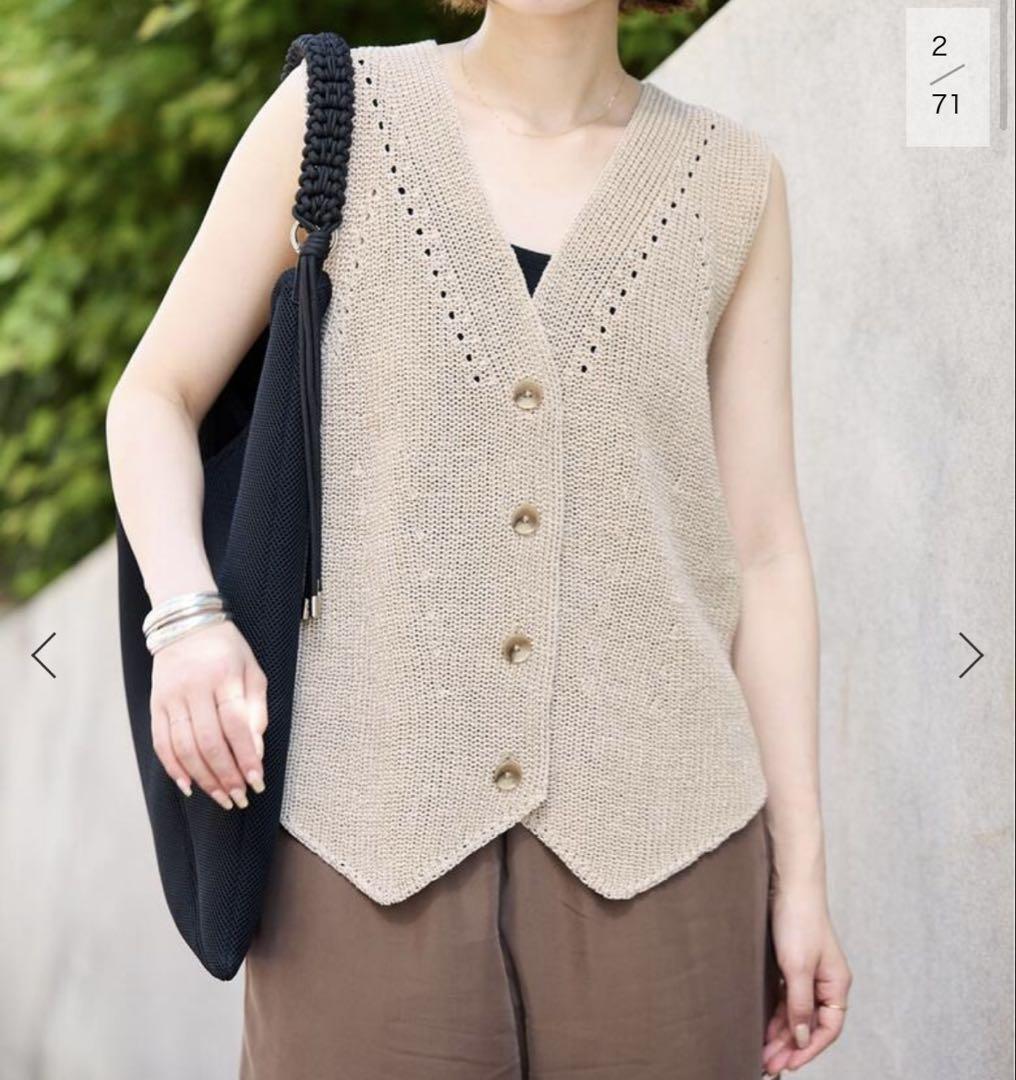 SLOBE IENA ニットジレ