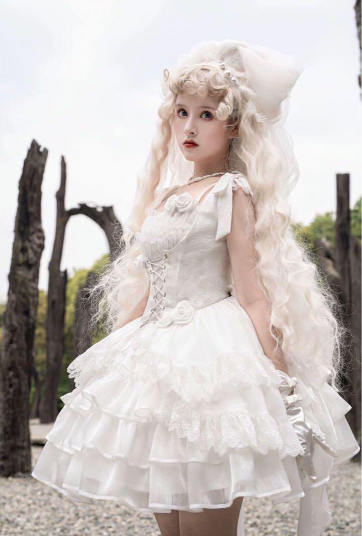 アマベル　新品タグ付き　ワンピース　ロリィタ系 雪薔薇 ワンピース アマベル toalice 夢展望 ロリィタ ミルク baby