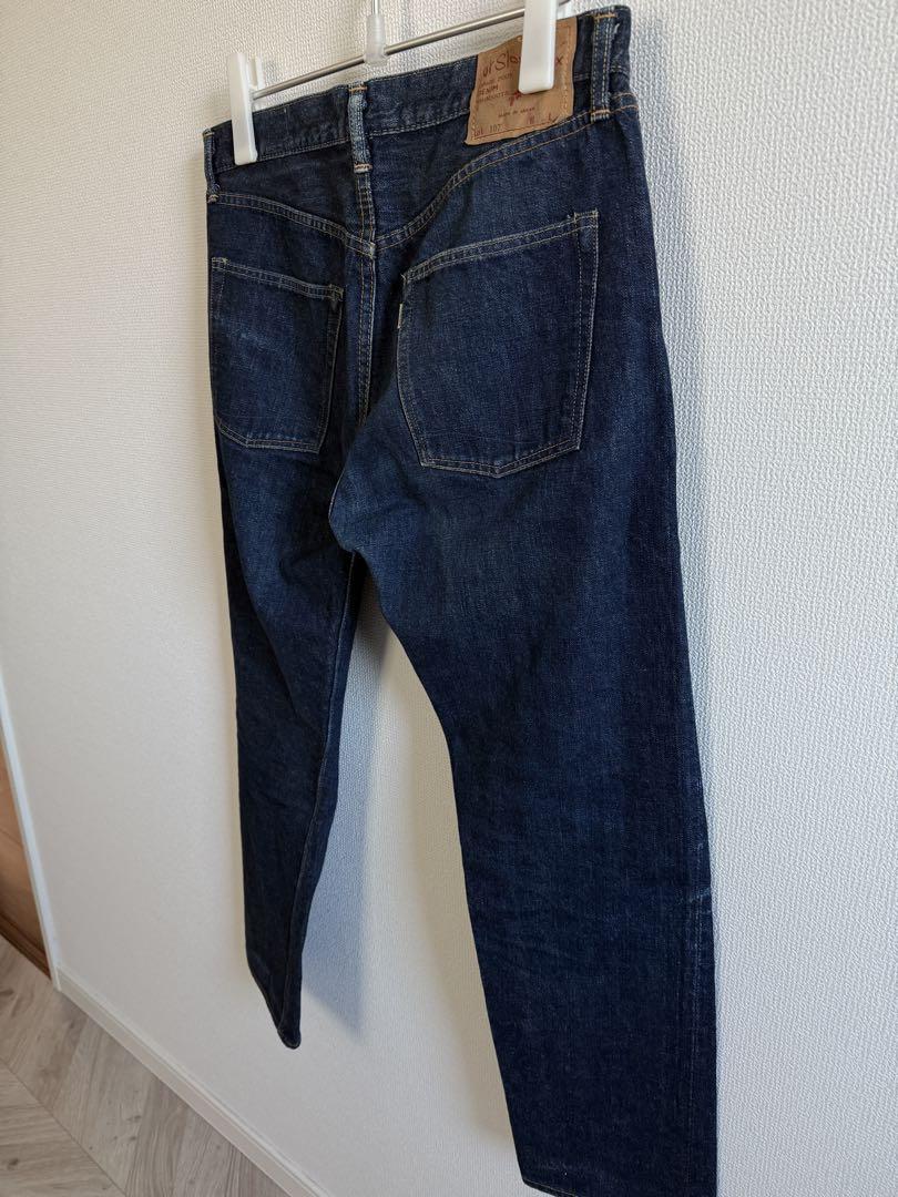 超熱 orslow 107 サイズ3 赤耳セルビッチ 濃紺 パンツ