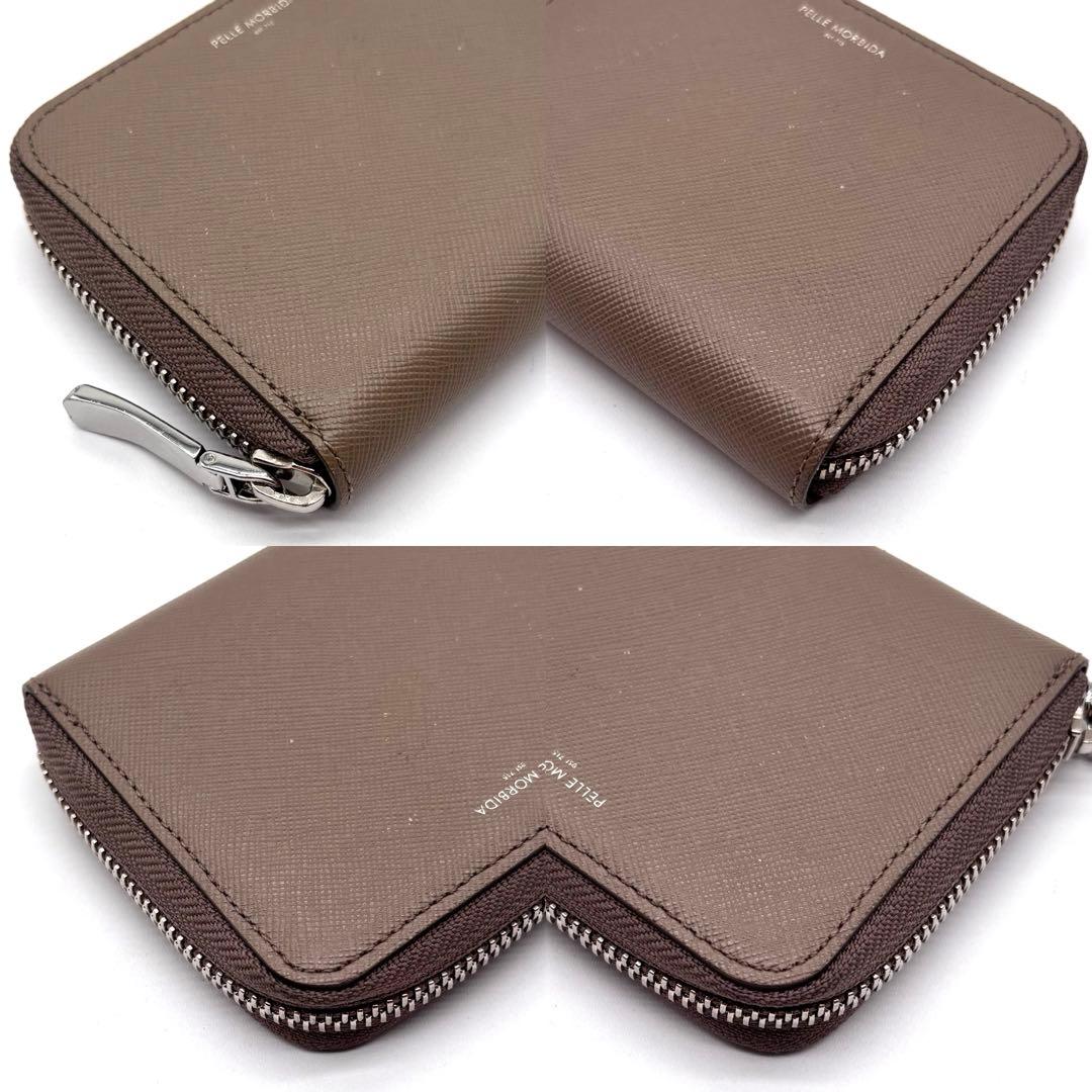 ✨美品✨ペッレモルビダ　コンパクトウォレット　バルカ　ベージュ