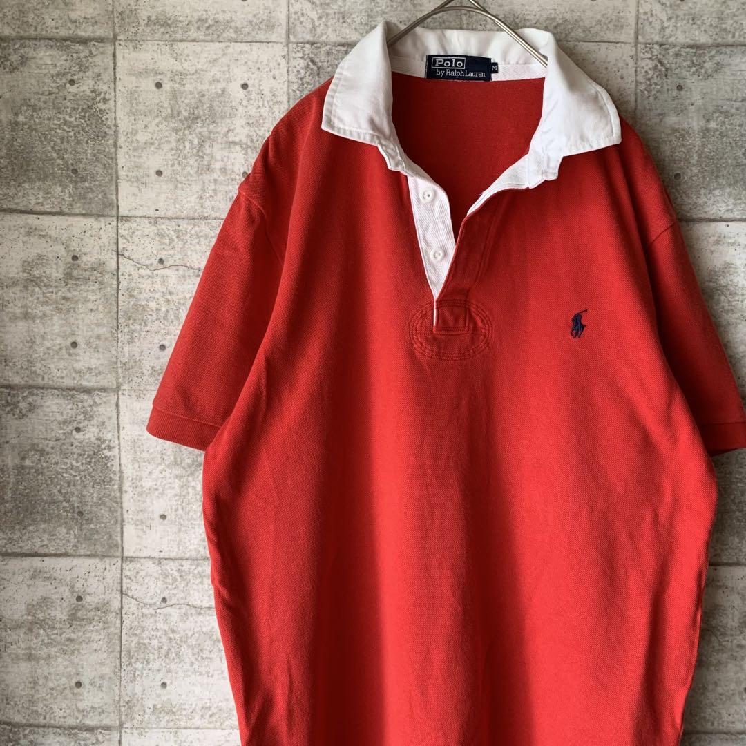 〈ポロラルフローレン〉 半袖ラガーシャツ POLO ポロシャツ ロゴ刺繍