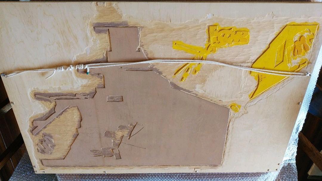 値下げ！多色刷り木版画「煌」