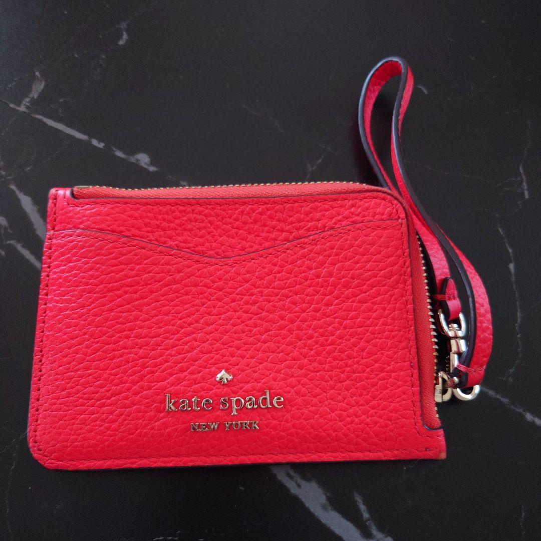 kate spade レッド パスケース