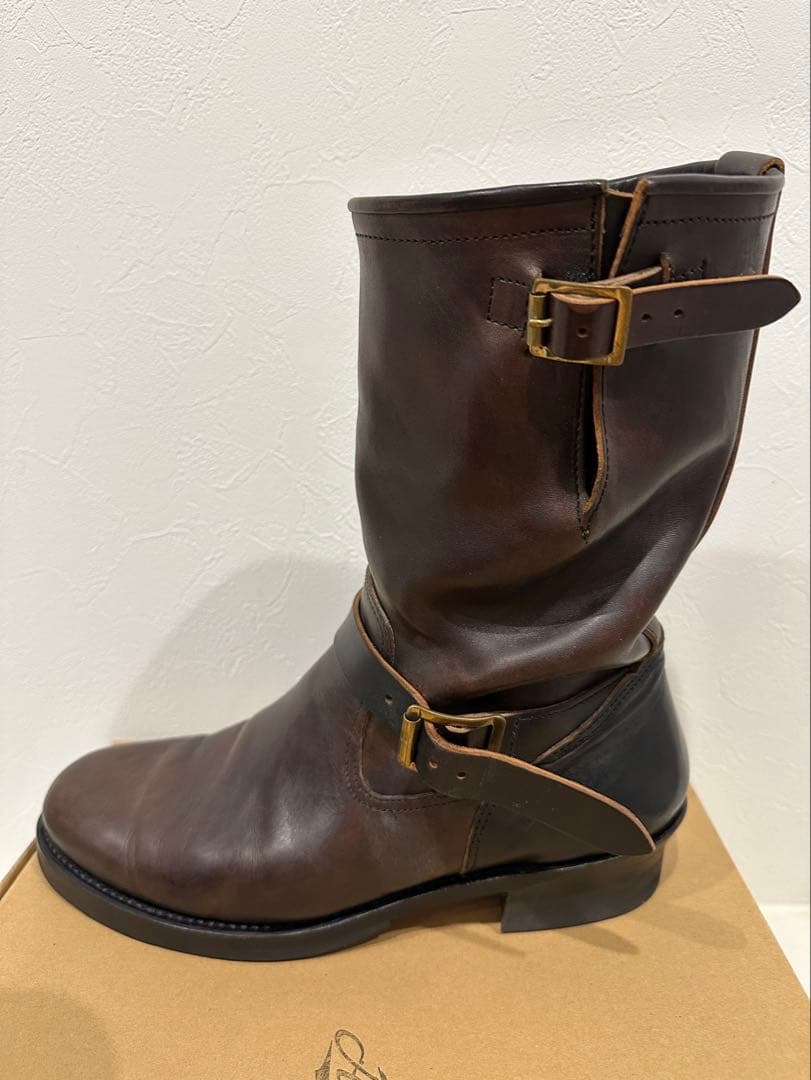 エンジニアブーツ 黒・茶色 26.5cm エンジニアブーツ 黒・茶色 26.5cm