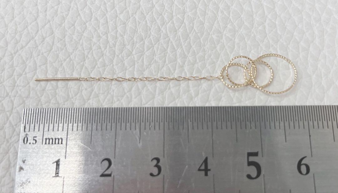楽天市場】ピアス 18k 18金 フープ サークル k18 ピアス ダブル