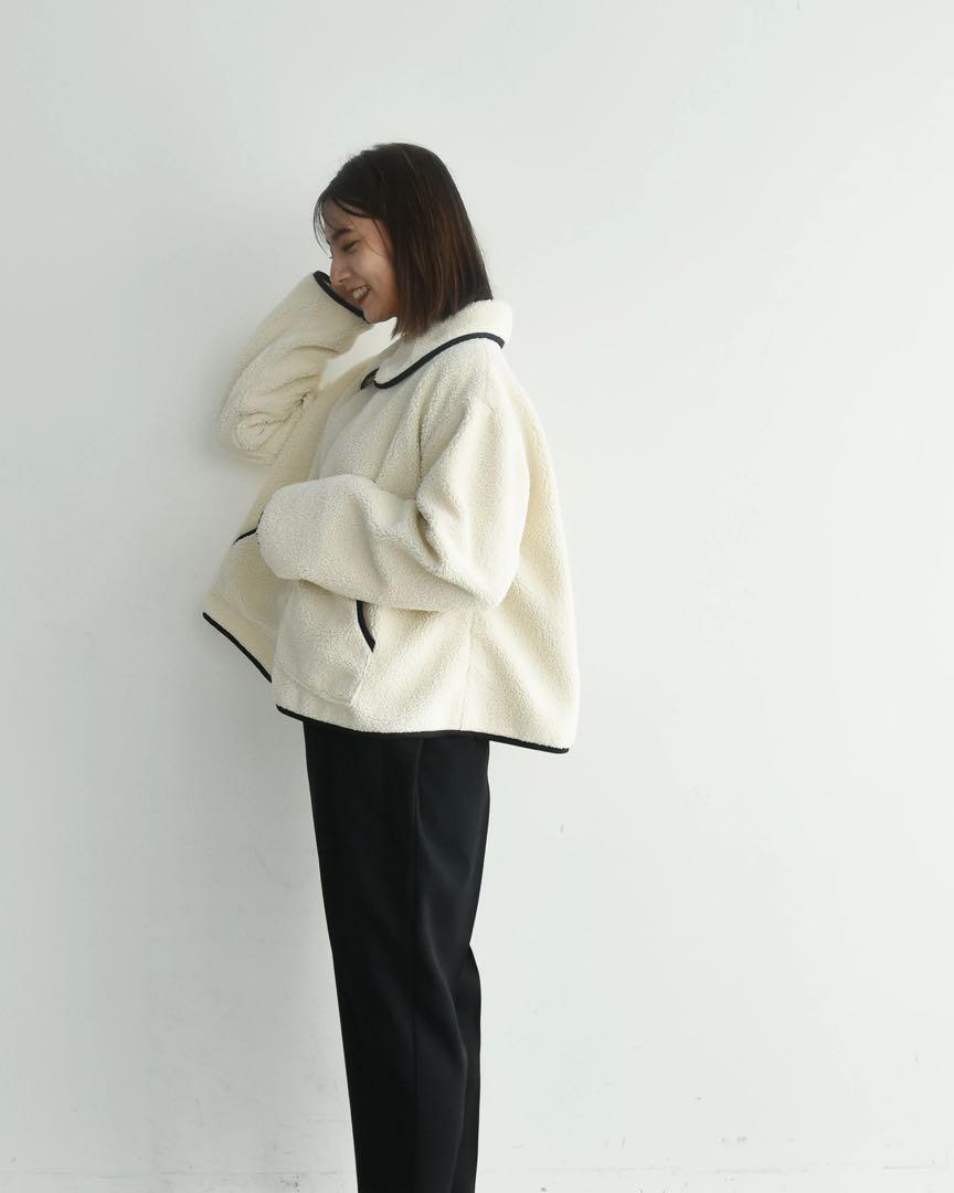 【限定お値下げ中】cen.  パイピングボアブルゾンコート　コート　ボア