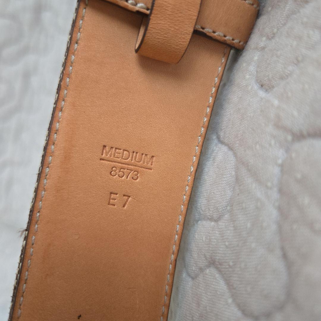 COACH ベルトシグネチャーロゴ ジャガード織り ブラウン M