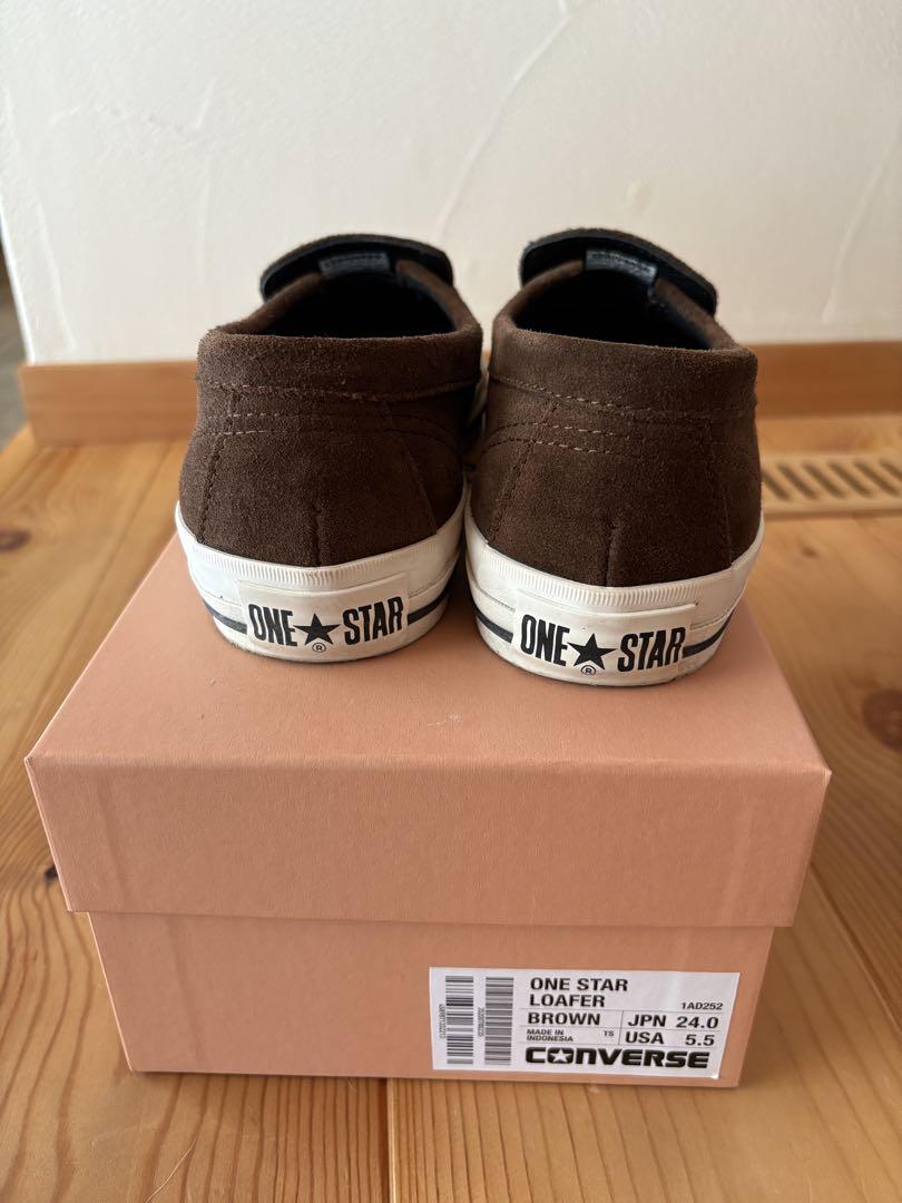 CONVERSE ワンスタースエード ローファー ブラウン