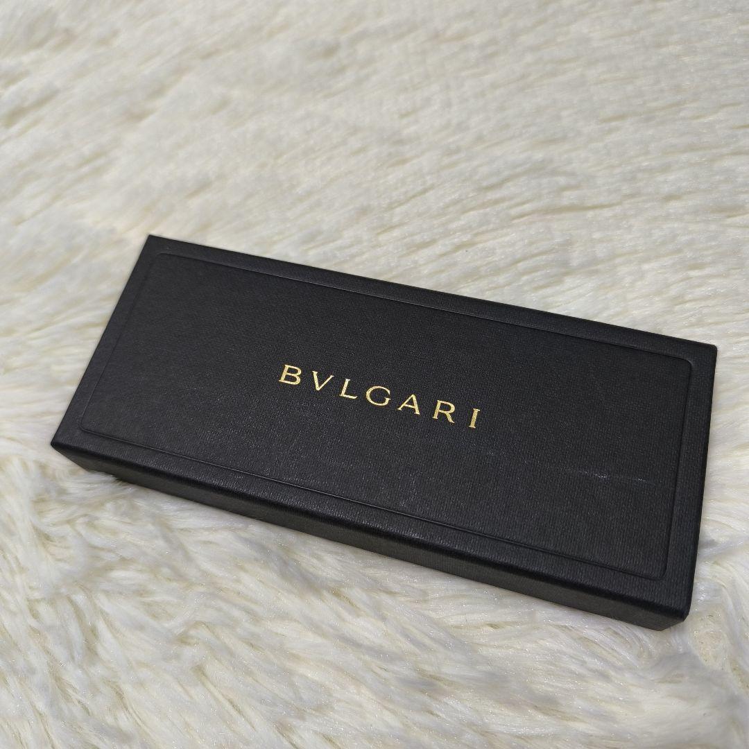 新品未使用　箱付き　BVLGARI　キーホルダー　キーリング　ブラウン　ゴールド
