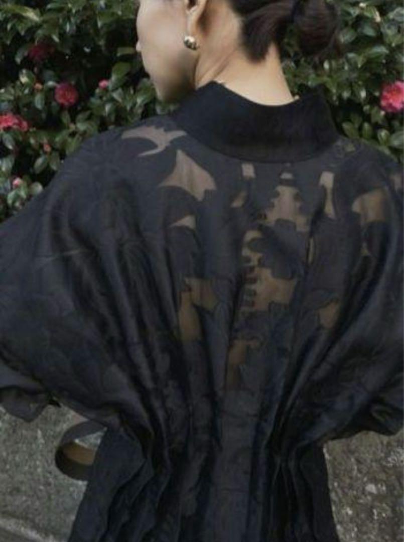アメリヴィンテージ　UND SHEER JACQUARD TUCK DRESS