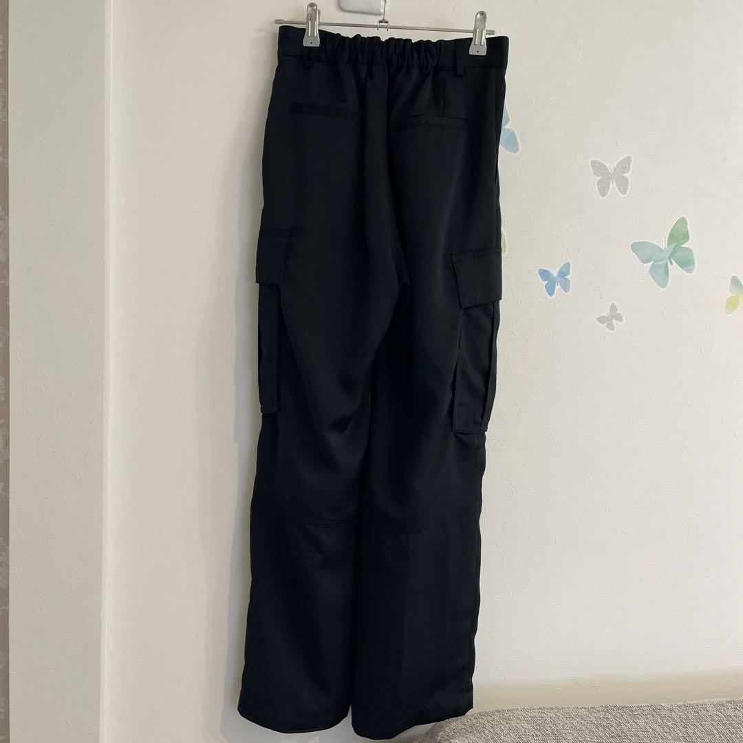 【2025年製 新品】 ⑪マリードール カーゴパンツ パンツ キレイめ ブラック パンツ