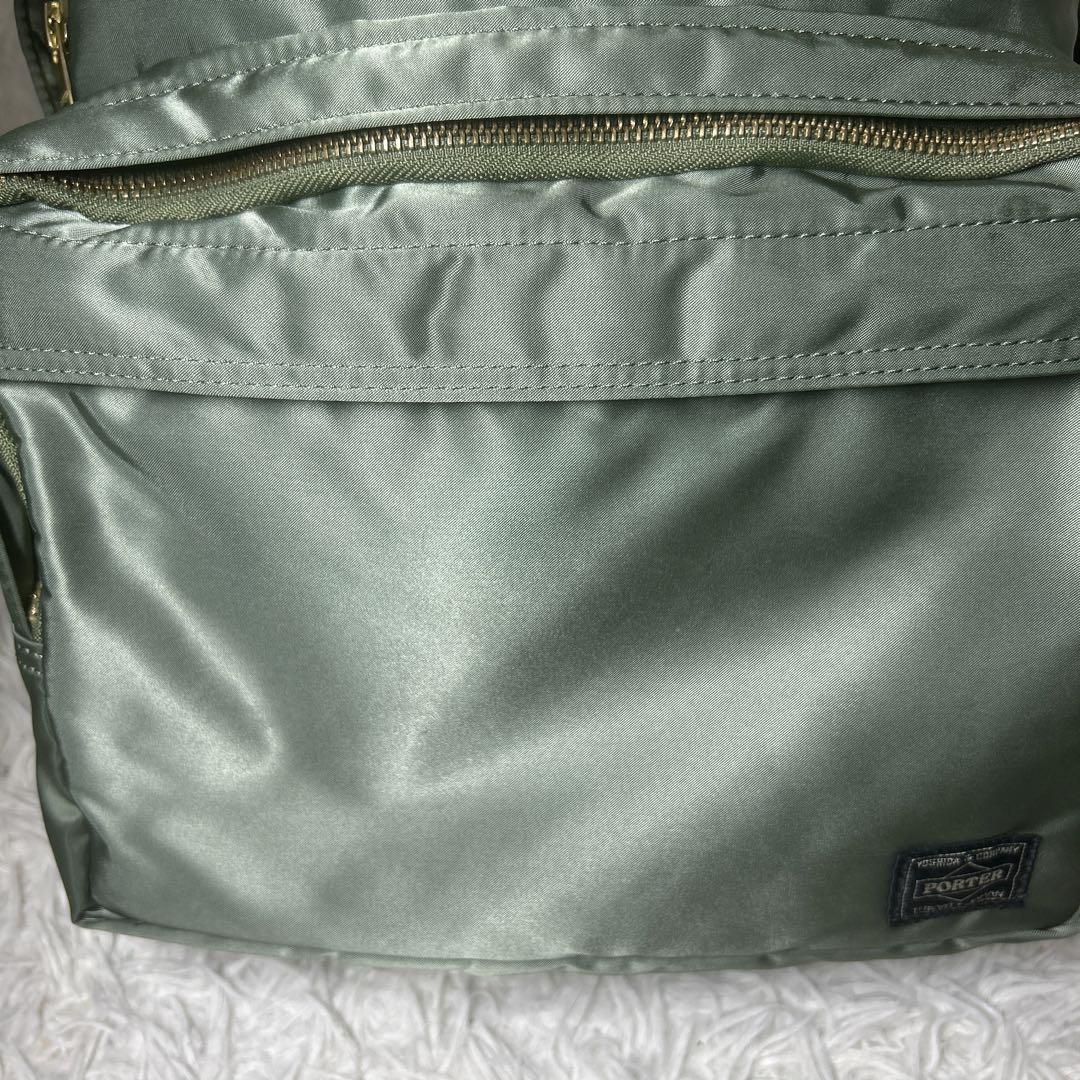 【美品】PORTER タンカー　セージグリーン　リュック　19L デイパック