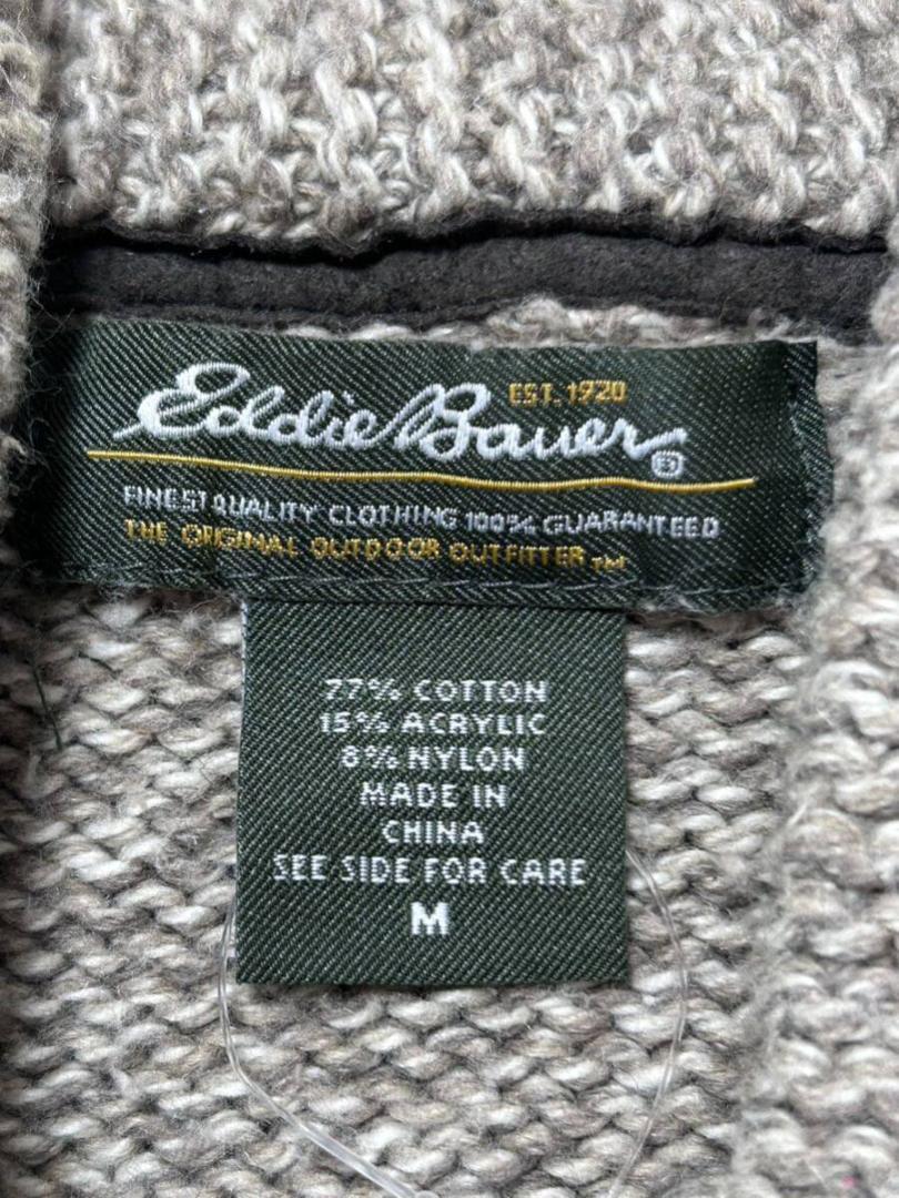 美品 Eddie Bauer ノルディック柄  カーディガン エディバウアー