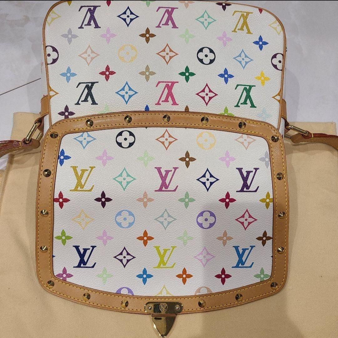 【美品】 ルイヴィトン ショルダーバッグ ソローニュ モノグラム マルチカラー バッグ