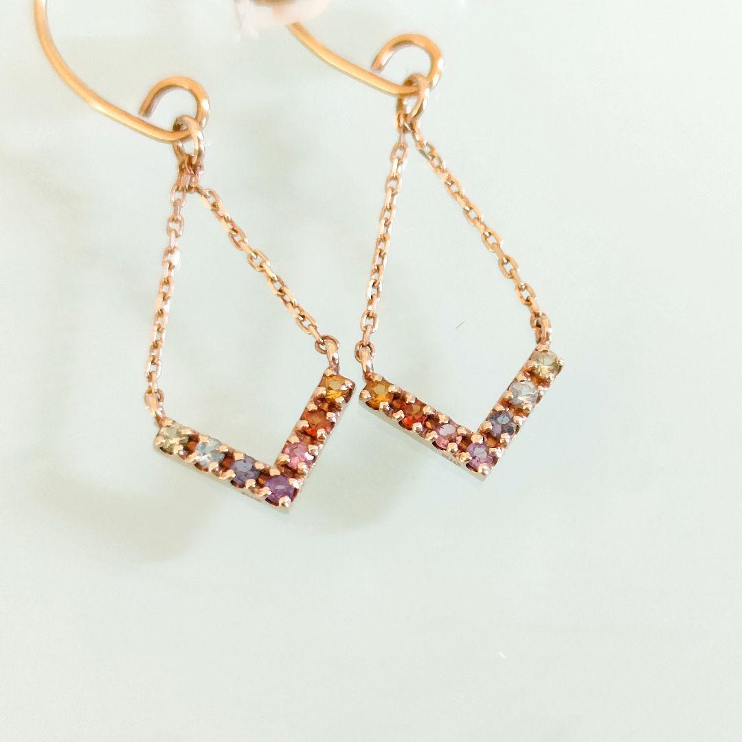 激安正規品 2017 K10 ete 美品 新年 ピアス マルチカラー レインボー 限定 アクセサリー