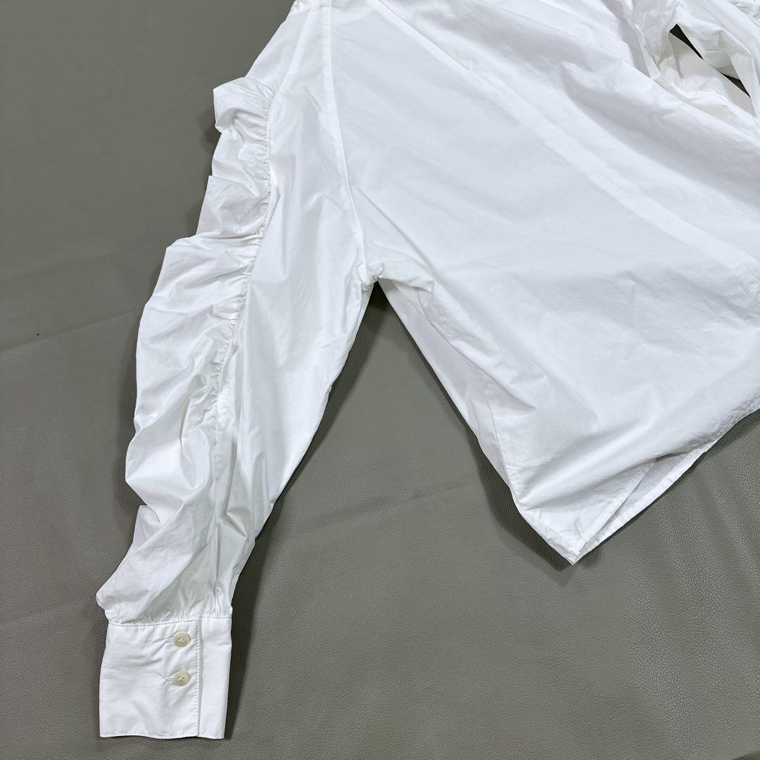 美品୨୧ THE PAUSE ウィムガゼット ギャザースリーブブラウス