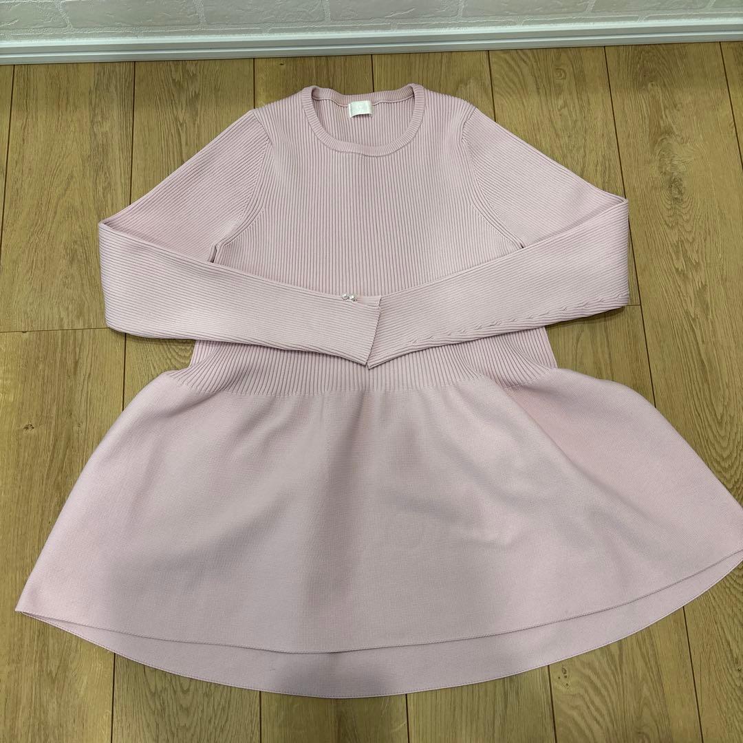 SONO ソーノ　3Dフレアニットプルオーバー ピンク