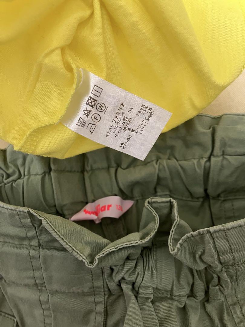 ファミリア　tシャツ　キュロットのセット　美品