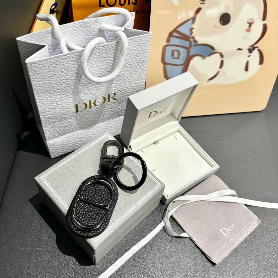 ☆ディオール☆ Dior CDロゴ キーホルダー ブラック 刻印あり