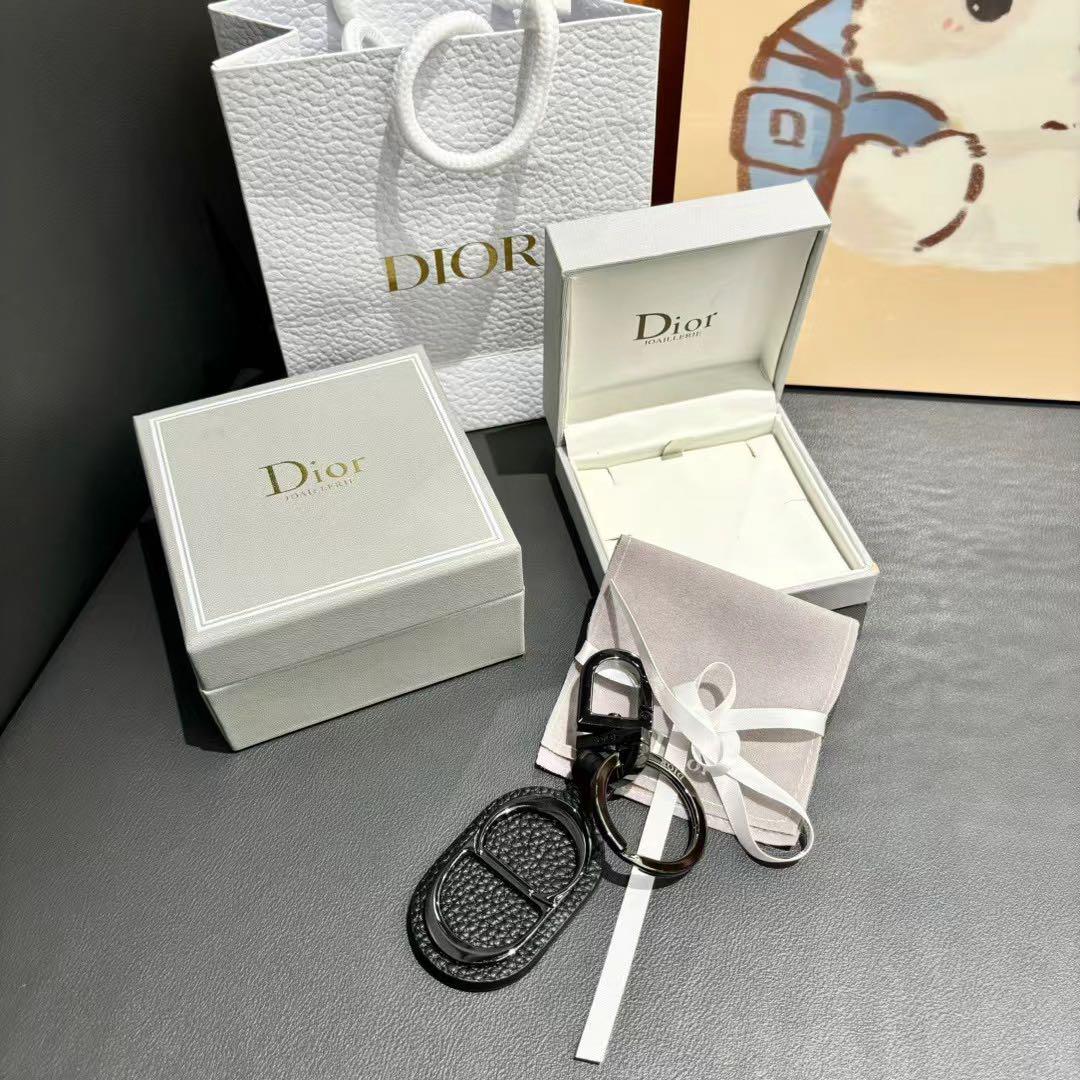 ☆ディオール☆ Dior CDロゴ キーホルダー ブラック 刻印あり