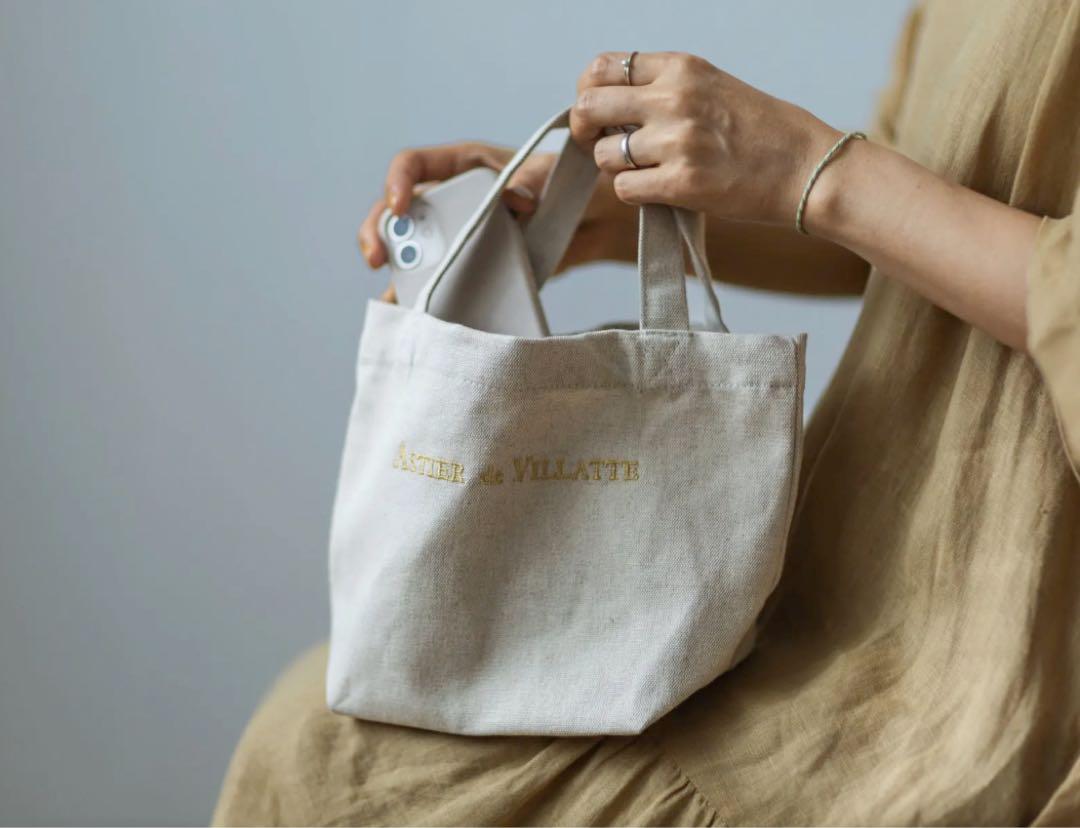 ◆Astier de Villatte◆目を惹く可愛さ 限定 トートバッグ S ◇Astier de Villatte◇目を惹く可愛さ 限定 トートバッグ L