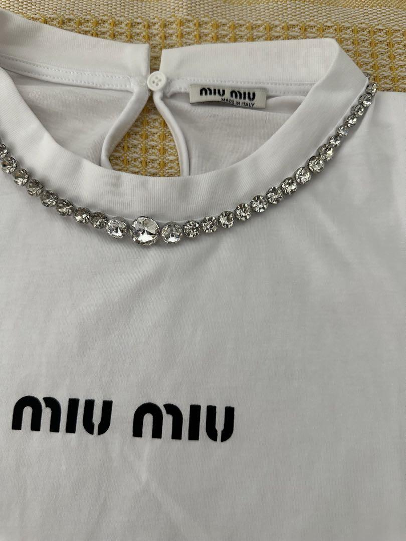 新品同様➱ ミュウミュウ 半袖 Tシャツ レディース