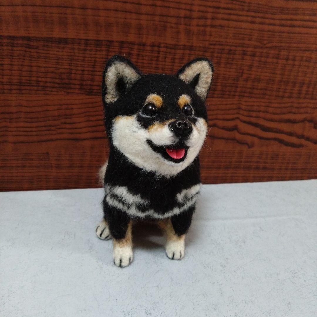 羊毛フェルト 柴犬 　ハンドメイド　犬