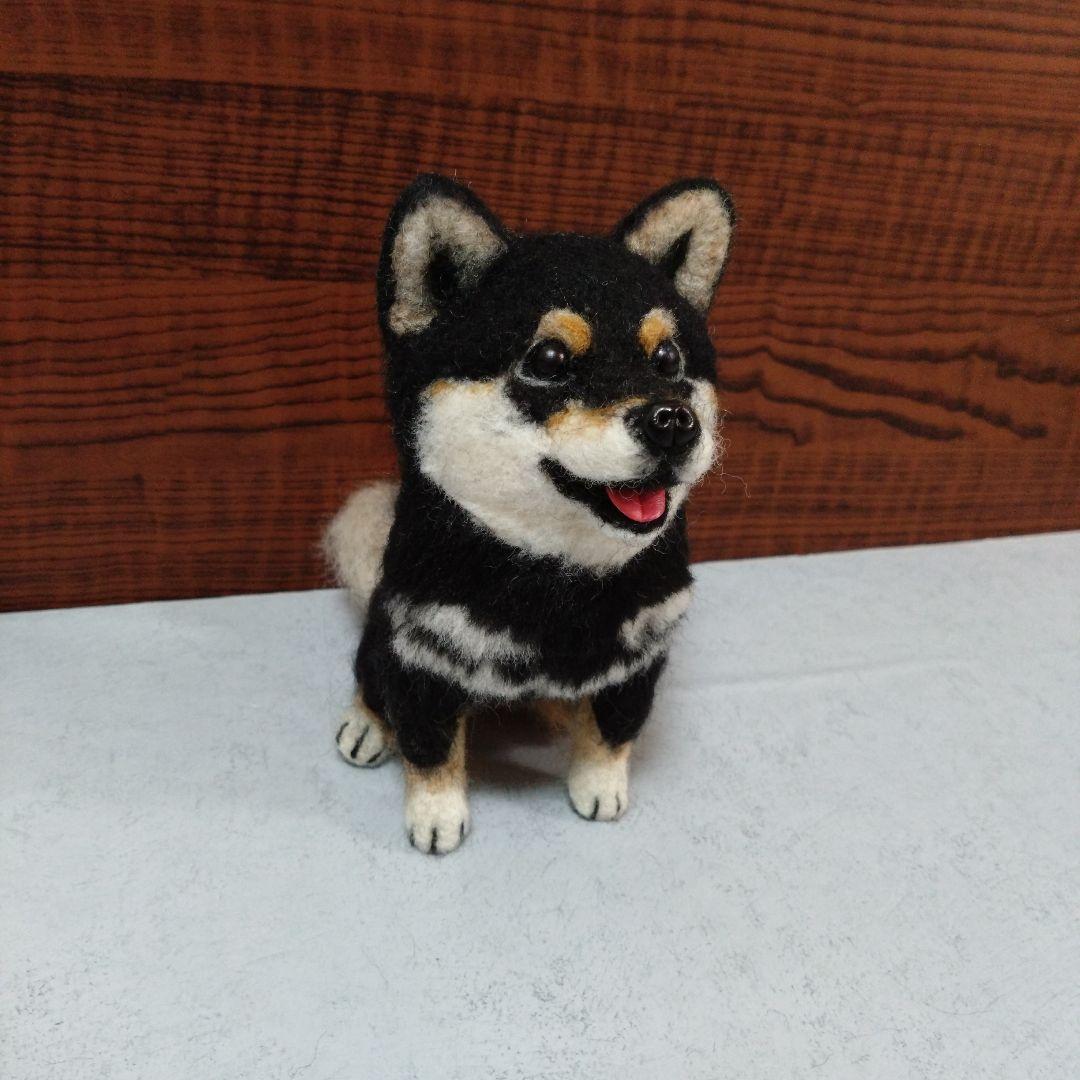羊毛フェルト 柴犬 　ハンドメイド　犬