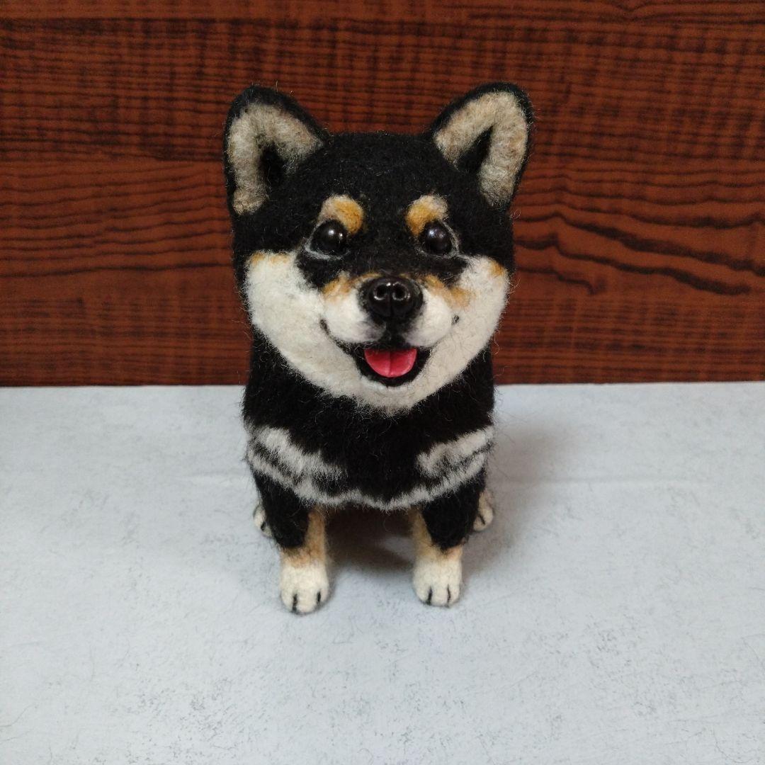羊毛フェルト 柴犬 　ハンドメイド　犬