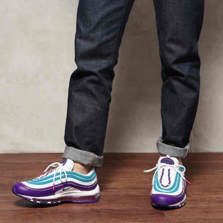 ナイキ エアマックス 97⭕️27cm 白緑紫 リフレクター ナイキ